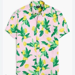 NWT J.Crew Factory Men’s Short-Sleeve Printed Flex Casual Shirt